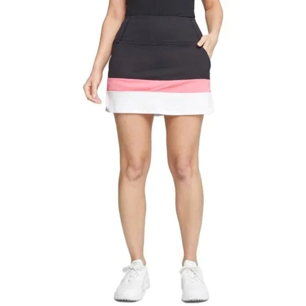 Nike Black Pink White Colorblock Golf Skort